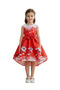 D'daniela - Girls Christmas New Year Printed Santa Dress - Multicolor - 2Y to 10Y