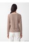 Alita City Farkıyla Lcw Everyday Beige Ribbed Striped Tight & Slim Long Sleeve Women's Bodysuit - 4