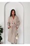 Windbreaker Detailed Belted Long Trench Coat - 3