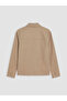 Lcw Vision Beige Relax Fit Shirt Collar Men's Jacket - 6