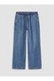 Two Mt Shop Quality Lcw Studio Indigo Denim Straight Straight Leg & Straight Waist Elastic Straight Leg Women's Jeans - 6