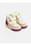 Lcw Steps Beige Plush Lined Embroidered Girls' Sneaker