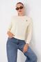 Women's Rabbit Embroidered Two-Thread Sweatshirt 265070 - 2