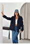 Brshk High Collar Belted Trench Coat - 4