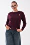 Women's Rabbit Embroidered Two-Thread Sweatshirt 265070 - 2