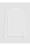 Lcw Everyday White Crew Neck Women's Ribbed Bodysuit - 7