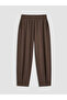 Brown Elastic Waist Soft Touch Women's Sweatpants - 5
