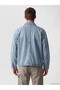 Rmz Gi̇yi̇m Farkiyla Relaxed Fit Men's Jean Jacket - 5