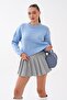Women's Crew Neck Ribbed Knit Sweater 265162 - - 3
