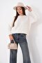 Women's Crew Neck Ribbed Knit Sweater 265162 - - 4