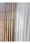 Lora Geometric Patterned Mink 1/3 Pleated Background Curtain Apm - 7