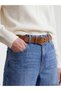 Lcw Jeans Indigo Wideleg Women's Jean Pants with Belted Waist - 3