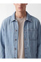Rmz Gi̇yi̇m Farkiyla Relaxed Fit Men's Jean Jacket - 4