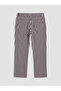 Esvab • Modern & Distinctive Striped Cropped Spanish Flare Women's Jean Pants - 8