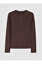 Lcw Everyday Brown Crew Neck Women's Bodysuit - 5