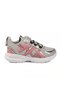 Silver-Pink-White Velcro Mesh Lightweight Girls' Sports Shoes Sneaker - 3