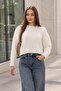 Women's Crew Neck Ribbed Knit Sweater 265162 -