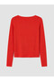 Lcw Vision Red Boat Neck Women's Bodysuit - 6