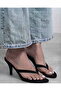 Women's Suede Look Flip-Flops, Stylish Summer Thin Heeled Slippers - 3