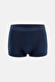 Navy Blue-Blue 3-Piece Patterned Cotton Boxer - 5