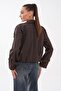 Women's Pleated Detailed Lined Short Trench Coat 265104 - - 5