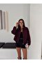 Belted Bomber Zippered Trench Jacket - 3