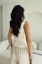 Women's square neck thick strap knitwear blouse - 6