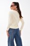 Women's Rabbit Embroidered Two-Thread Sweatshirt 265070 - 5