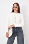 Women's Button Closure Bearded Knitwear Knitted Cardigan 265038 - 4