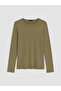 Lcw Everyday Khaki Crew Neck Women's Bodysuit - 5