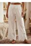 100% Cotton Elastic Waist Muslin Trousers - 2