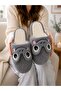 Women's Cute Frog Patterned Winter Soft Plush House Slippers - 4