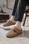 Men's Corduroy Plush Wool Inside Non-Slip Sole Warm Home Slippers - 4