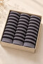 3-Piece 100% Cotton Striped Kitchen Towel 30X50 cm – Britli Hanging Hand Towel Set - 3