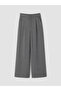 Alita City Lcw Modest Gray Loose Fit Women's Pleated Fabric Pants with a Difference - 6