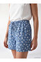 Two Mt Shop Quality Lcw Everyday Blue Floral Comfortable & Relaxing Women's Jean Shorts - 3