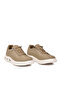 Beige Linen Elastic Laced Lightweight Comfortable Sole Men's Casual Walking Shoes 9036 - 2