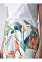 Lcw Everyday Mixed Elastic Waist Patterned Women's Capri - 3