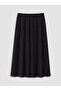 Trendlucky Plus Size Linen Blend Flared Skirt with Difference - 3