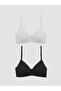 Rmz Gi̇yi̇m Farkiyla First Bra Without Underwire and Without Padding, Pack of 2 - 2