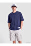 Xside navy blue bicycle collar men's t-shirt