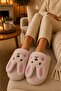 Women's Cute Rabbit Design, Warm, Plush House Slippers - 4