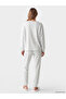 Rmz Gi̇yi̇m Farkiyla Zero Roba Collar Ribbed Women's Pajama Set - 5