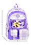 Teddy Bear Detailed Ergonomic Primary School Bag with Back Support - 2