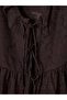Two Mt Shop Quality Lcw Everyday Brown Jacquard Patterned V-Neck Long Sleeve Women's Blouse - 6
