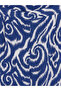 Lcw Everyday Navy Blue Patterned Women's Capri Pants with Elastic Waist - 6