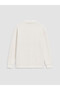 White Polo Collar Embroidered Boys' T-Shirt - 3