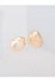 Gold Color Voluminous Bomb Model Modern Earrings