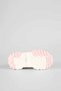Girl's Pink Sports Shoes with Velcro Flexible Laces and Thick Sole Casual Sneaker V-2026 - 6