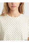 Lcw Dream Ecru Polka Dot Women's Shorts Pajama Set - 3